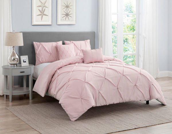 Jardin Microfiber Comforter Set in Pink - Wonderhome