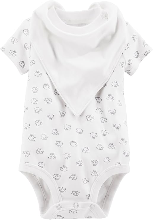 Kaycee Rose unisex-baby 4-piece Bodysuit, Pant, and Bibs Set